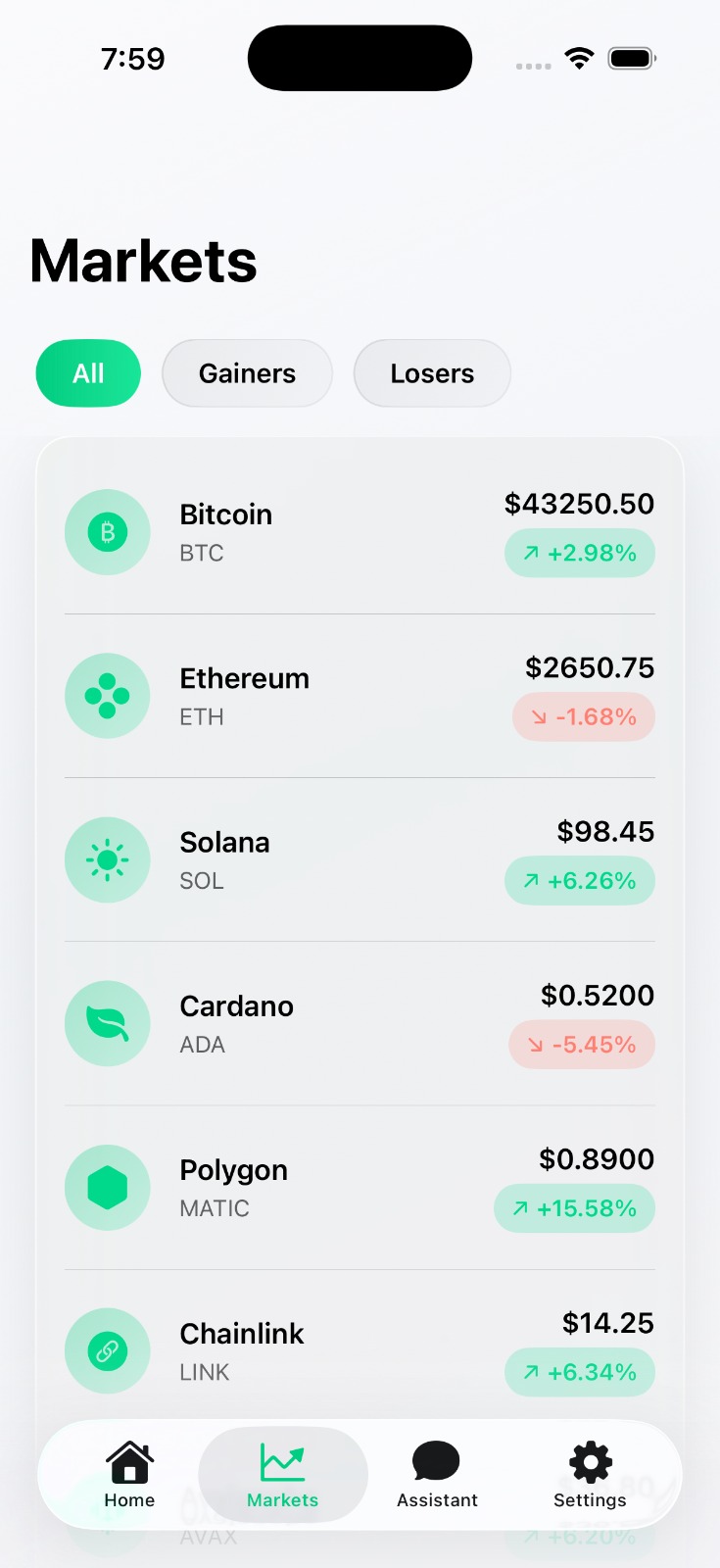 Crypto Wallet screenshot 1